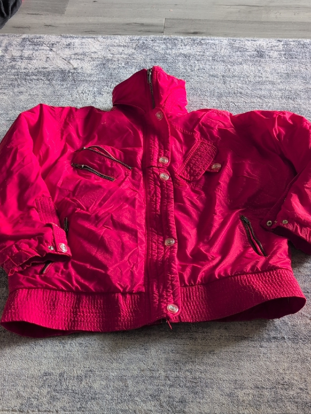 Red vintage Gore Tex Puffer Jacket
